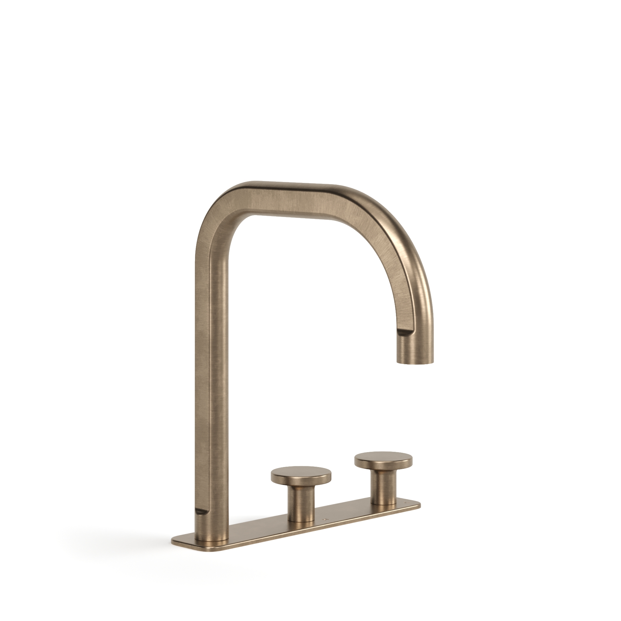 Figura Disc Deck Mount Basin Tap Set