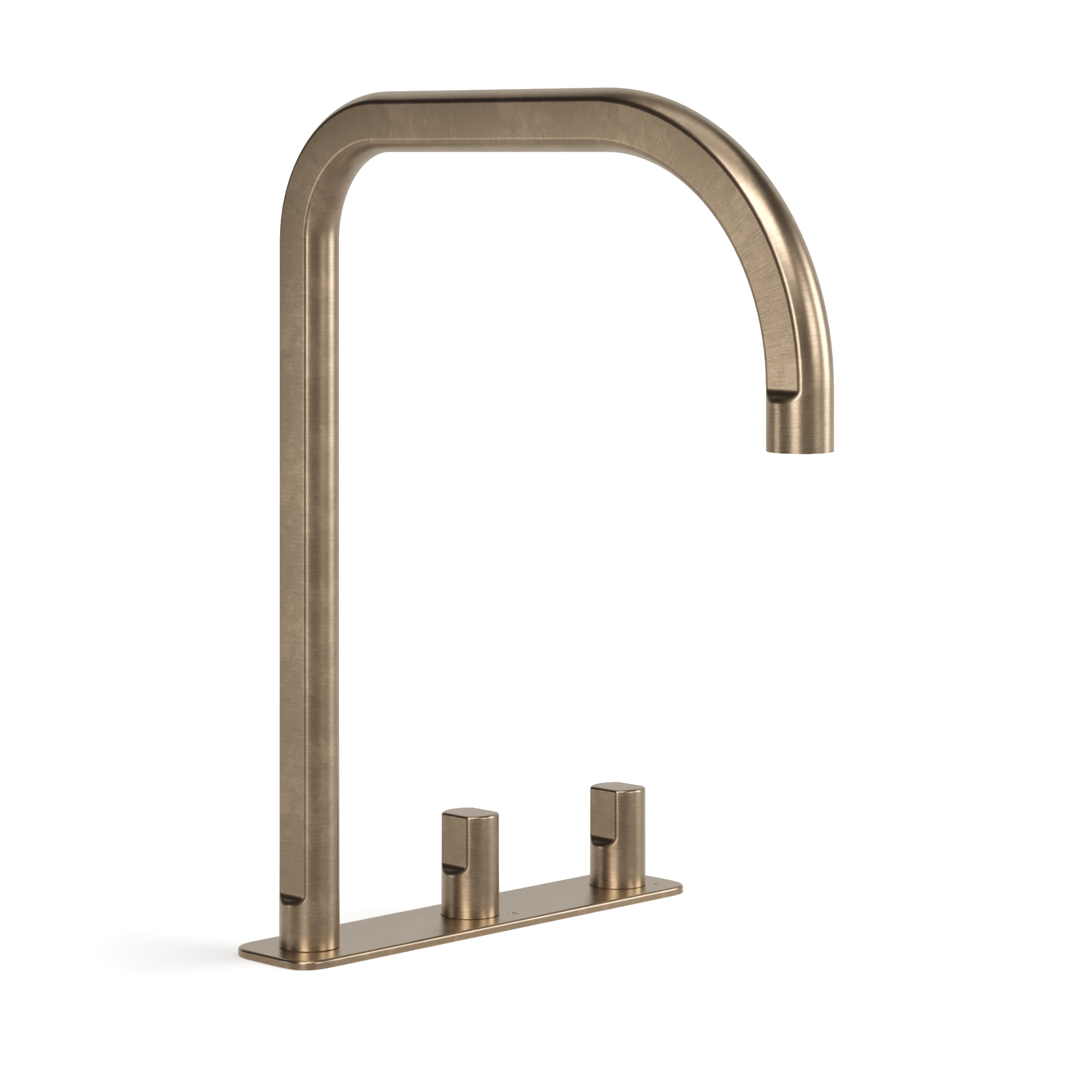 Figura Form Deck Mount Tall Basin Tap Set