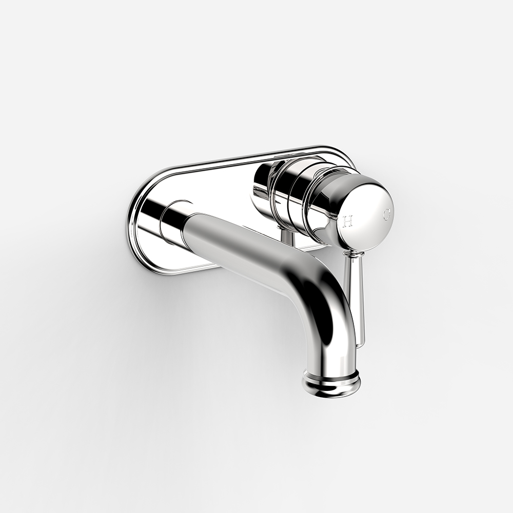 Cascade Back Plate Bath Mixer 150