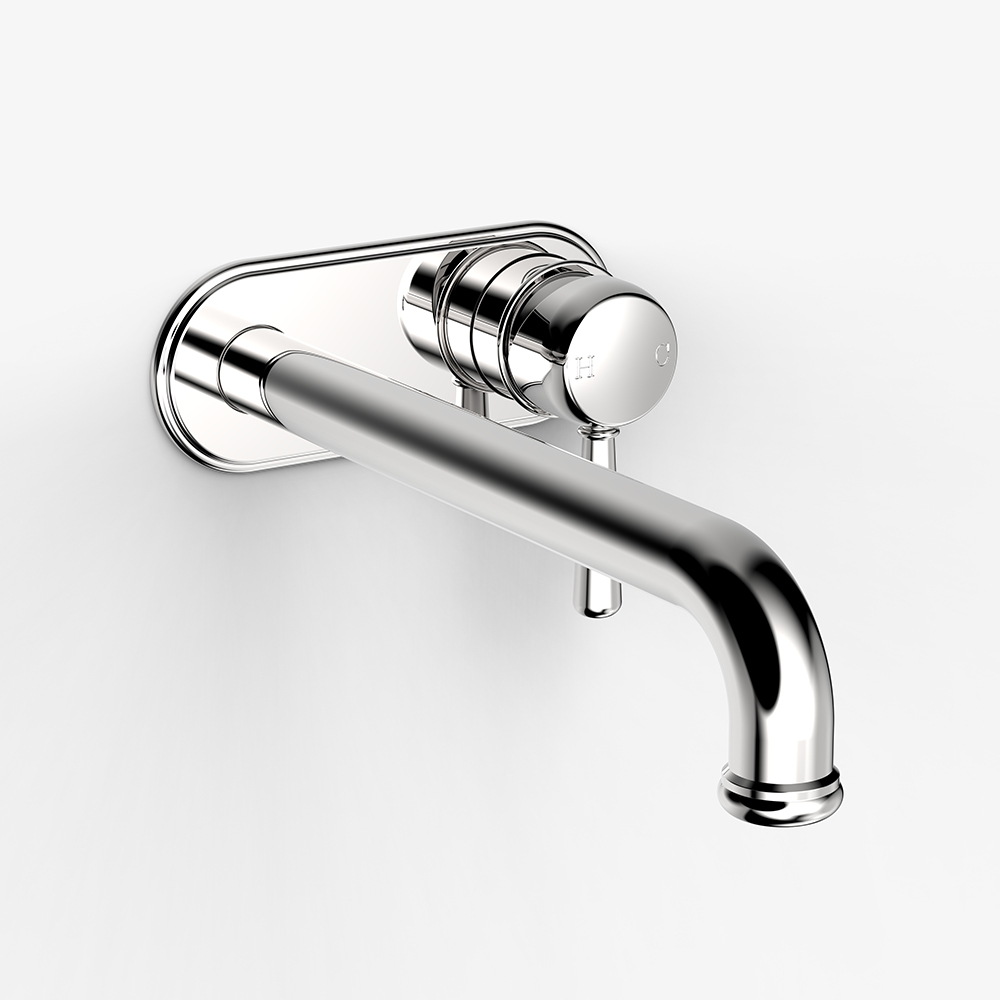 Cascade Back Plate Bath Mixer 250