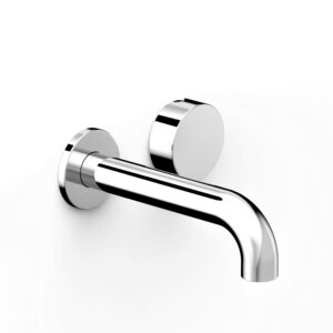 Zero Progresiv Smooth Wall Basin Mixer Set, 150