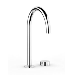 Zero Progresiv Smooth Hob Basin Mixer Tall Curve